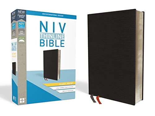 NIV, Thinline Bible, Giant Print, Bonded Leather, Black, Red Letter, Thumb Indexed, Comfort Print: New International Version, Black, Bonded Leather, Thinline, Giant Print, Red Letter NIV, Thinline Bible, Giant Print, Bonded Leather, Black, Red Letter, Thumb Indexed, Comfort Print: New International Version, Black, Bonded Leather, Thinline, Giant Print, Red Letter