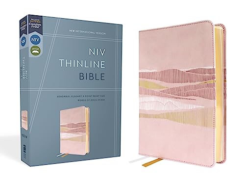 NIV, Thinline Bible, Leathersoft, Pink, Red Letter, Comfort Print: New International Version, Pink, Leathersoft, Thinline Bible, Red Letter, Comfort Print