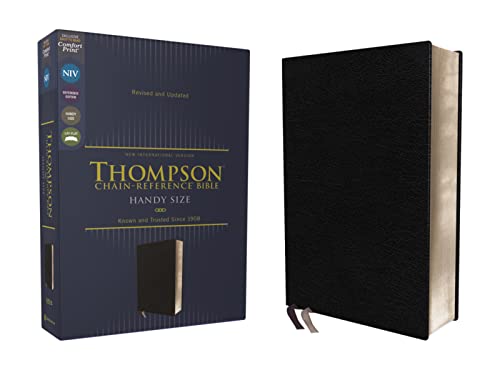 NIV, Thompson Chain-Reference Bible, Handy Size, European Bonded Leather, Black, Red Letter, Comfort Print: New International Version, European Bonded Leather, Black, Thompson Chain-reference Bible NIV, Thompson Chain-Reference Bible, Handy Size, European Bonded Leather, Black, Red Letter, Comfort Print: New International Version, European Bonded Leather, Black, Thompson Chain-reference Bible