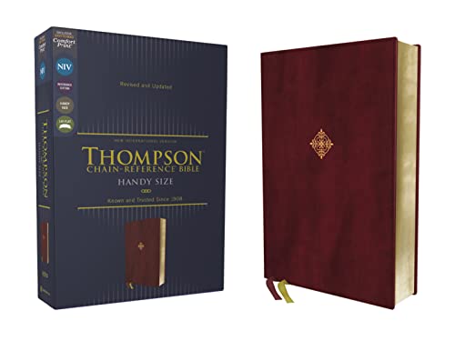 NIV, Thompson Chain-Reference Bible, Handy Size, Leathersoft, Burgundy, Red Letter, Comfort Print: New International Version, Leathersoft, Burgundy, Thompson Chain-reference Bible NIV, Thompson Chain-Reference Bible, Handy Size, Leathersoft, Burgundy, Red Letter, Comfort Print: New International Version, Leathersoft, Burgundy, Thompson Chain-reference Bible