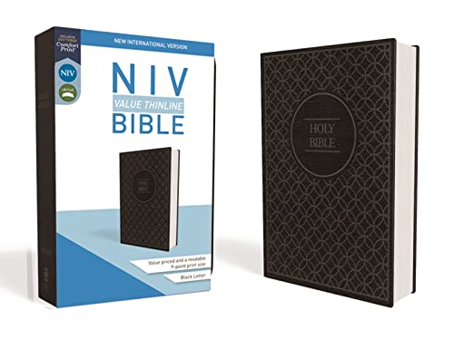 NIV, Value Thinline Bible, Leathersoft, Gray/Black, Comfort Print: New International Version, Charcoal/Black Leathersoft Value Thinline Bible NIV, Value Thinline Bible, Leathersoft, Gray/Black, Comfort Print: New International Version, Charcoal/Black Leathersoft Value Thinline Bible