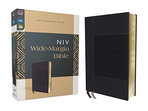 NIV, Wide Margin Bible (A Bible that Welcomes Note-Taking), Leathersoft, Navy, Red Letter, Comfort Print: New International Version, Navy, Leathersoft, Wide-Margin, Red Letter, Comfort Print