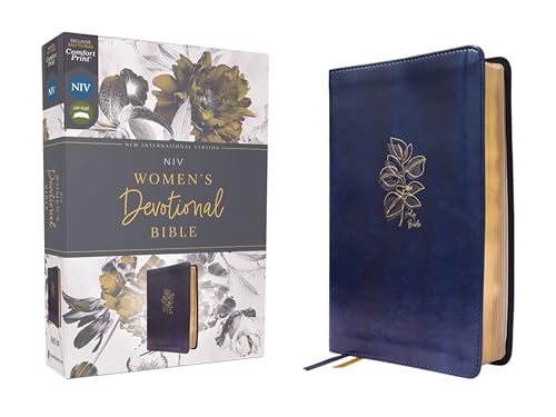 NIV, Women's Devotional Bible (By Women, for Women), Leathersoft, Navy, Comfort Print: New International Version, Navy, Leathersoft, Comfort Print, Women's Devotional Bible