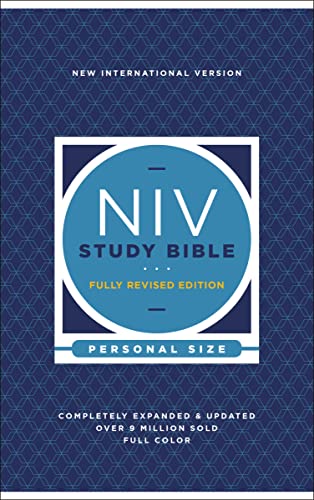 NIV Study Bible, Fully Revised Edition (Study Deeply. Believe Wholeheartedly.), Personal Size, Hardcover, Red Letter, Comfort Print: New International Version, Study, Personal Size