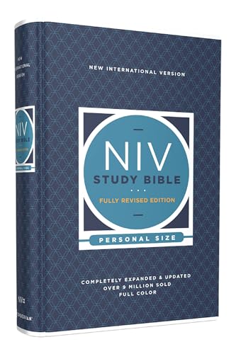 NIV Study Bible, Fully Revised Edition (Study Deeply. Believe Wholeheartedly.), Personal Size, Hardcover, Red Letter, Comfort Print: New International Version, Study, Personal Size