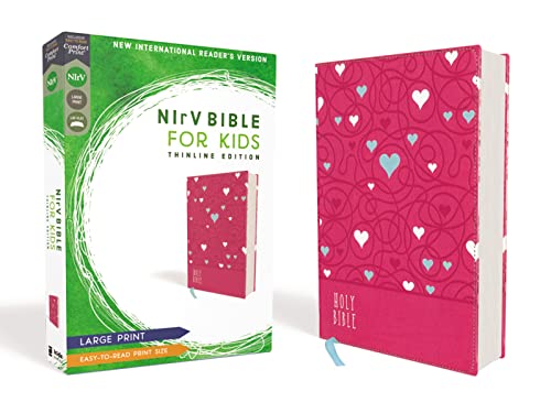 NIrV, Bible for Kids, Large Print, Leathersoft, Pink, Comfort Print: Thinline Edition NIrV, Bible for Kids, Large Print, Leathersoft, Pink, Comfort Print: Thinline Edition von HarperCollins
