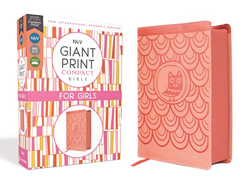 NIrV, Giant Print Compact Bible for Girls, Leathersoft, Peach, Comfort Print: New International Reader's Version, Peach, Leathersoft, Giant Print Compact Bible for Girls, Comfort Print