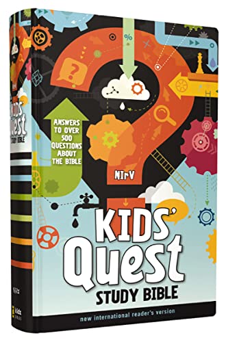 NIrV, Kids' Quest Study Bible, Hardcover: Answers to over 500 Questions about the Bible