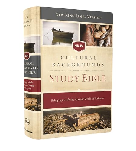 NKJV, Cultural Backgrounds Study Bible, Hardcover, Red Letter: Bringing to Life the Ancient World of Scripture von HarperCollins