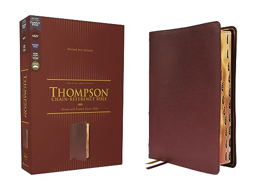 NKJV, Thompson Chain-Reference Bible, Genuine Leather, Calfskin, Burgundy, Red Letter, Thumb Indexed, Comfort Print: New King James Version, Burgundy, ... Comfort Print, Thompson Chain-reference Bible NKJV, Thompson Chain-Reference Bible, Genuine Leather, Calfskin, Burgundy, Red Letter, Thumb Indexed, Comfort Print: New King James Version, Burgundy, ... Comfort Print, Thompson Chain-reference Bible von Zondervan