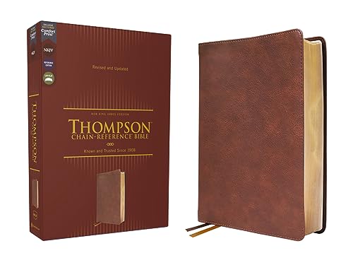 NKJV, Thompson Chain-Reference Bible, Leathersoft, Brown, Red Letter, Comfort Print: New King James Version, Brown, Leathersoft, Red Letter, Comfort Print, Thompson Chain-reference Bible