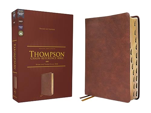 NKJV, Thompson Chain-Reference Bible, Leathersoft, Brown, Red Letter, Thumb Indexed, Comfort Print: New King James Version, Brown, Leathersoft, Red ... Comfort Print, Thompson Chain-reference Bible NKJV, Thompson Chain-Reference Bible, Leathersoft, Brown, Red Letter, Thumb Indexed, Comfort Print: New King James Version, Brown, Leathersoft, Red ... Comfort Print, Thompson Chain-reference Bible von Zondervan