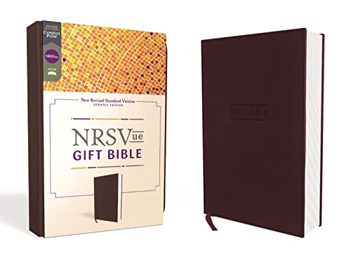 NRSVue, Gift Bible, Leathersoft, Burgundy, Comfort Print: New Revised Standard Version Updated Edition, Burgundy, Leathersoft, Comfort Print