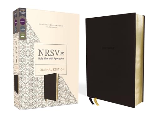NRSVue, Holy Bible with Apocrypha, Journal Edition, Leathersoft, Black, Comfort Print: New Revised Standard Version With Apocrypha, Journal Edition, Black, Comfort Print, Leathersoft von Zondervan