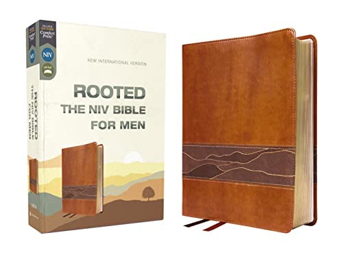 Rooted: The NIV Bible for Men, Leathersoft, Brown, Comfort Print: Rooted: the Niv Bible for Men, Brown, Comfort Print von Zondervan
