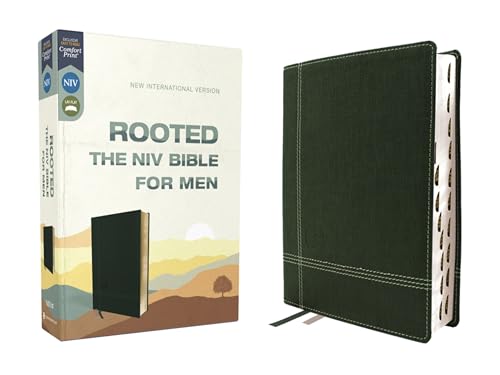 Rooted: The NIV Bible for Men, Leathersoft, Green, Thumb Indexed, Comfort Print: Rooted: the Niv Bible for Men, Green, Thumb Indexed, Comfort Print von Zondervan