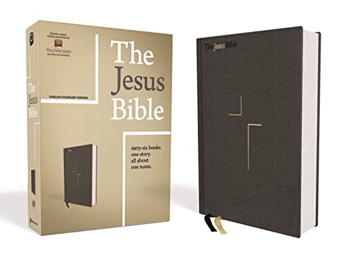 The Jesus Bible, ESV Edition, Cloth over Board, Gray: English Standard Version, Charcoal, Cloth over Board