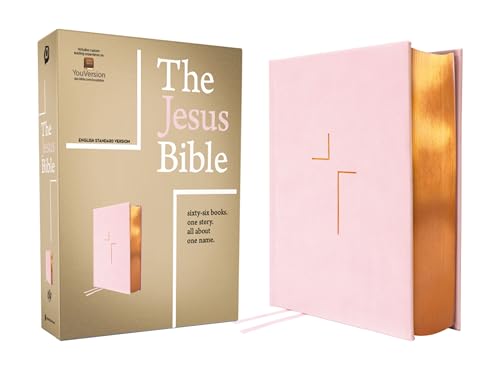 The Jesus Bible, ESV Edition, Leathersoft over Board, Pink von Zondervan