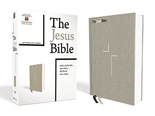The Jesus Bible, NIV Edition, Cloth over Board, Gray Linen, Comfort Print: The Jesus Bible, New International Version, Gray Linen, Comfort Print