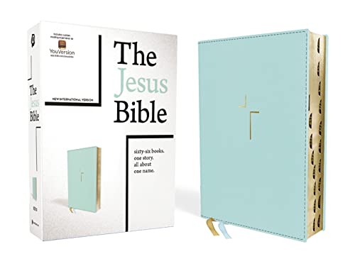 The Jesus Bible, NIV Edition, (With Thumb Tabs to Help Locate the Books of the Bible), Leathersoft, Teal, Thumb Indexed, Comfort Print: New ... Books. One Story. All About One Name. The Jesus Bible, NIV Edition, (With Thumb Tabs to Help Locate the Books of the Bible), Leathersoft, Teal, Thumb Indexed, Comfort Print: New ... Books. One Story. All About One Name.