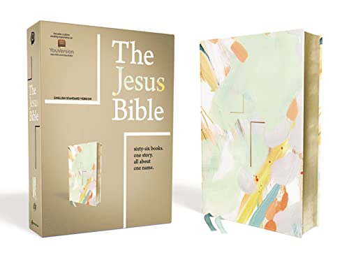 The Jesus Bible Artist Edition, ESV, Leathersoft, Multi-color/Teal: English Standard Version, Multi-Color/Teal, Leathersoft