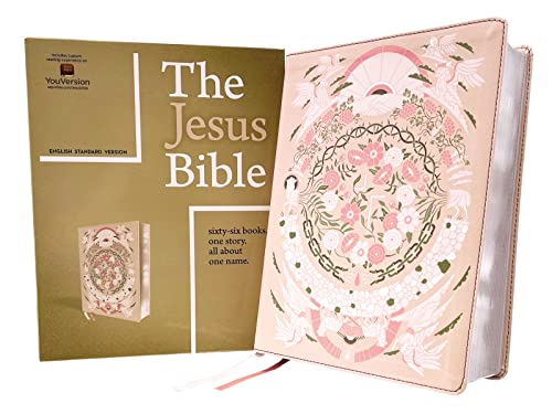 The Jesus Bible Artist Edition, ESV, Leathersoft, Peach Floral: English Standard Version, Light Peach Floral, Leathersoft, Sixty-Six Books. One Story. All About One Name.,