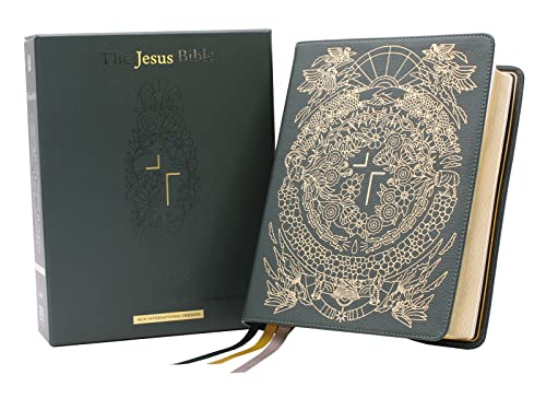 The Jesus Bible Artist Edition, NIV, Genuine Leather, Calfskin, Green, Limited Edition, Comfort Print: New International Version, Green, Genuine Leather, Calfskin, Comfort Print