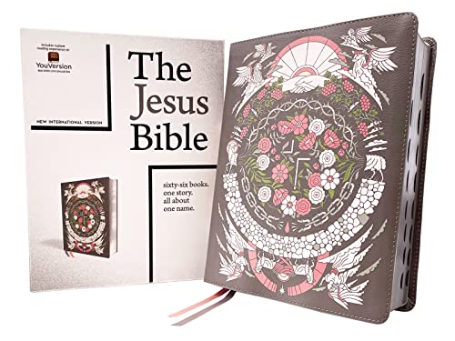 The Jesus Bible Artist Edition, NIV, (With Thumb Tabs to Help Locate the Books of the Bible), Leathersoft, Gray Floral, Thumb Indexed, Comfort Print: ... Gray Floral Leathersoft, Artist Edition The Jesus Bible Artist Edition, NIV, (With Thumb Tabs to Help Locate the Books of the Bible), Leathersoft, Gray Floral, Thumb Indexed, Comfort Print: ... Gray Floral Leathersoft, Artist Edition
