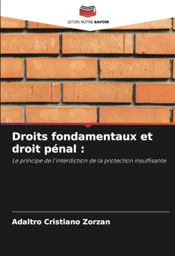 Droits fondamentaux et droit pénal :: Le principe de l'interdiction de la protection insuffisante von Editions Notre Savoir