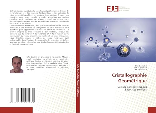 Cristallographie Géométrique: Calculs dans les réseauxExercices corrigés von Éditions universitaires européennes