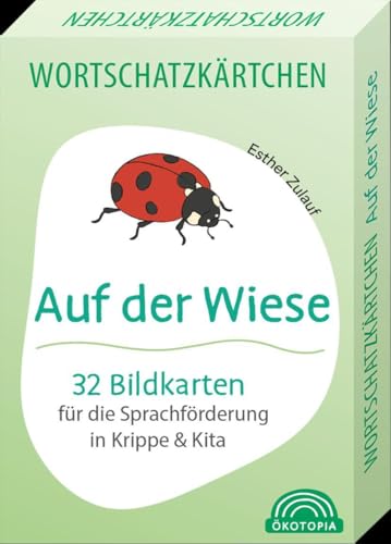 Wortschatzkärtchen: Auf der Wiese - 32 Bildkarten für die Sprachförderung in Krippe und Kita von Klett Kita GmbH