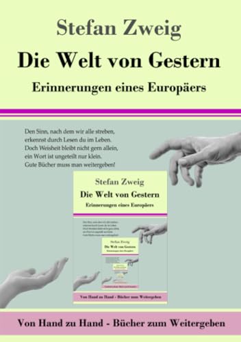 Die Welt von Gestern: Erinnerungen eines Europäers: Erinnerungen eines Europäers.DE (Von Hand zu Hand, Band 8)