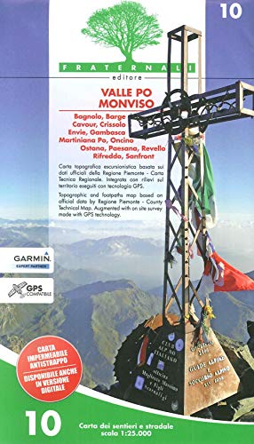 Valle Po - Monviso 1 : 25 000 (wandelkaart, Band 10)