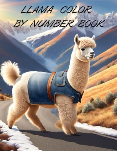 LLAMA COLOR BY NUMBER BOOK von Independently published