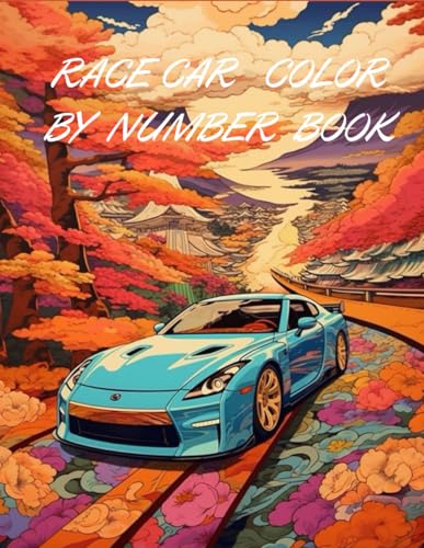 RACE CAR COLOR BY NUMBER BOOK von Independently published