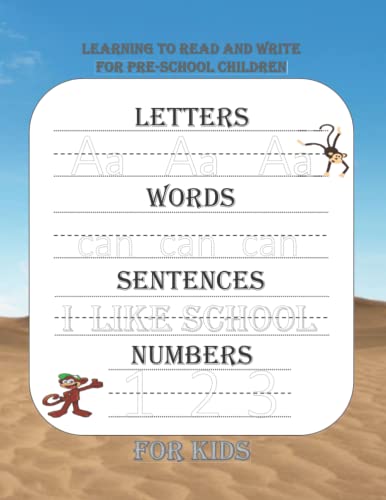 Learning to read and write for pre-school children: tracing letters: alphabet handwriting practice book for kids: preschool writing practice book with ... words for pre-k, kindergarten, 3-5 year olds von Independently published