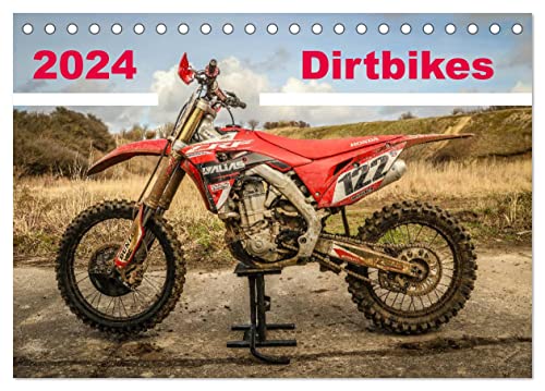 Dirtbikes 2024 (Tischkalender 2024 DIN A5 quer), CALVENDO Monatskalender von CALVENDO