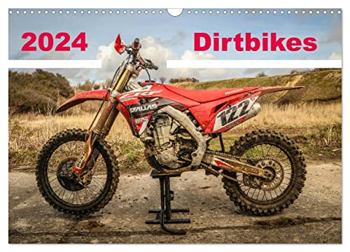 Dirtbikes 2024 (Wandkalender 2024 DIN A3 quer), CALVENDO Monatskalender