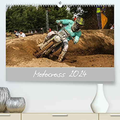 Motocross 2024 (hochwertiger Premium Wandkalender 2024 DIN A2 quer), Kunstdruck in Hochglanz