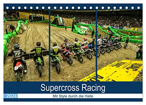 Supercross Racing - Mit Style durch die Halle (Tischkalender 2024 DIN A5 quer), CALVENDO Monatskalender
