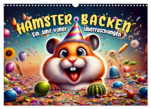 Hamsterbacken: Ein Jahr voller Überraschungen (Wandkalender 2025 DIN A3 quer), CALVENDO Monatskalender von CALVENDO