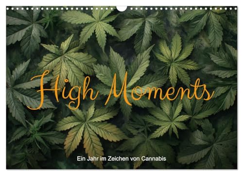 High Moments - Ein Jahr im Zeichen von Cannabis (Wandkalender 2025 DIN A3 quer), CALVENDO Monatskalender von CALVENDO
