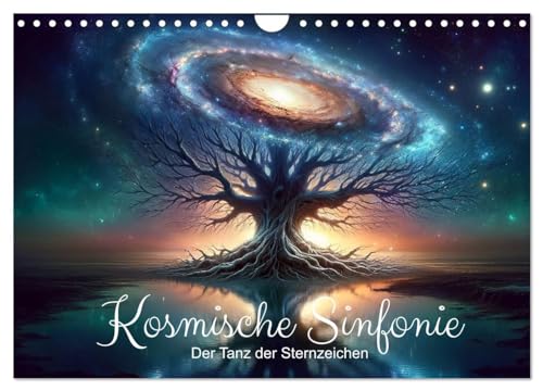 Kosmische Sinfonie: Der Tanz der Sternzeichen (Wandkalender 2025 DIN A4 quer), CALVENDO Monatskalender von CALVENDO