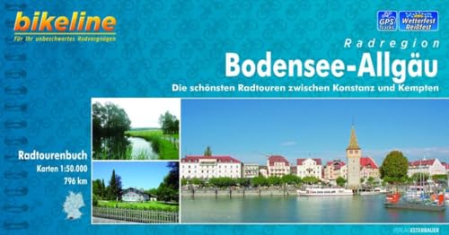 Bikeline Bodensee-Allgäu: Die schönsten Radtouren zwischen Konstanz und Kempten, 796 km, 1 : 50.000, wetterfest/reißfest, GPS-Tracks-Download