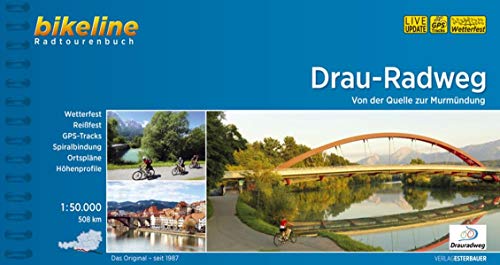 Bikeline Drau-Radweg: Von der Quelle nach Maribor. Radtourenbuch 1 : 50 000, 360 km, wetterfest/reißfest, GPS-Tracks-Download