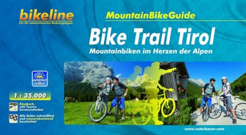 Bikeline MountainBikeGuide Bike Trail Tirol, Mountainbiken im Herzen der Alpen, 1000 km, 1 : 35.000, wetterfest/reißfest, GPS-Tracks Download von Esterbauer