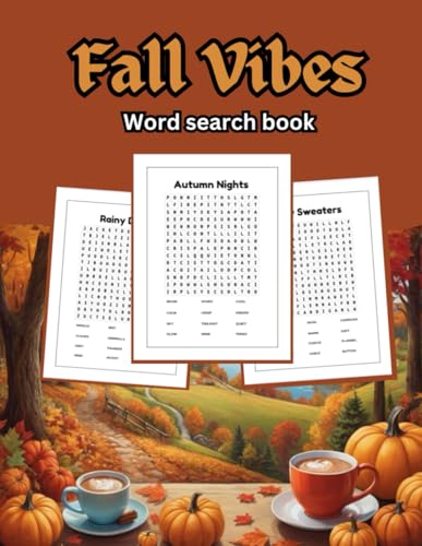 Fall Vibes: Word Search Book von Independently published