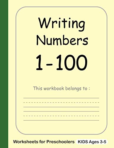 Writing Numbers 1-100 Worksheets for Preschoolers: Handwriting Practice Workbooks , Number Tracing Writing for Preschoolers , kids 3-5 , Kindergarten (Track Numbers Workbook, Band 1) von Independently published