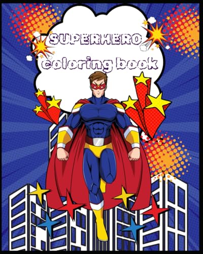 superhero coloring book von Independently published
