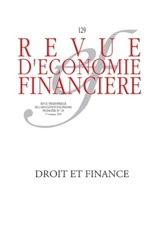 Droit et finance: N° 129 - 1er trimestre 2018